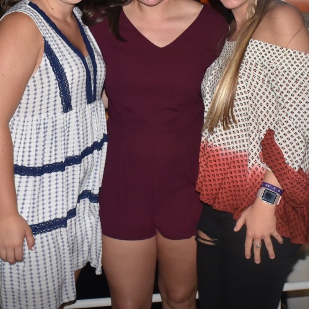 Maroon Romper